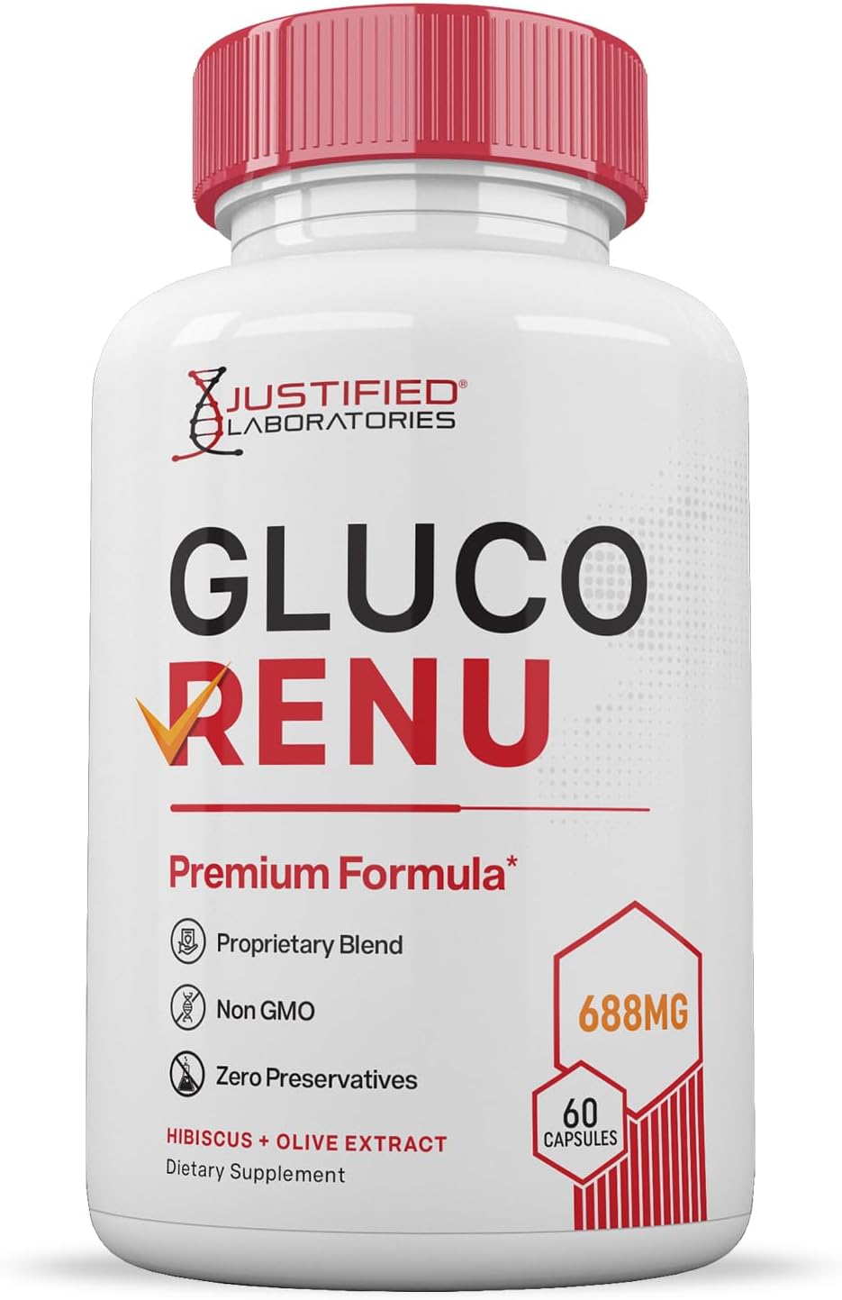 Gluco Renu – Suplemento de Hierbas y Vitaminas – 120 Cápsulas (2 Envases)