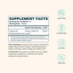 Vitamina D3 2000 IU Vegana - Comprimibles de Liquen - Ora Organic