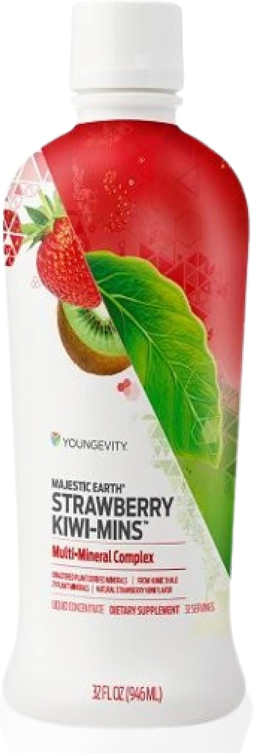 Youngevity Strawberry Kiwi-Mins Complejo Mineral Líquido de Origen Vegetal - 946 ml