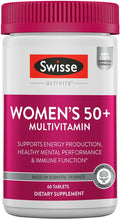 Swisse Multivitamínico Diario para Mujeres 50+ | 43 Vitaminas, Minerales y Adaptógenos | 60 Comprimidos