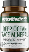 NutraMedix Deep Ocean Trace Minerals 1000mg - Suplemento Mineral y Energético - Magnesio, Zinc, Potasio, Boro, Fósforo y Manganeso - Apoyo Electrolítico (60 Cápsulas)