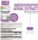 SOLARAY Andrographis 600 mg - 60 Cápsulas Vegetales - Apoyo Inmunitario