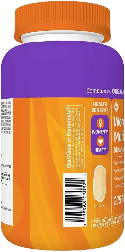 Members Mark Multivitamínico Diario para Mujeres (275 comprimidos)