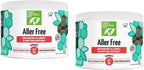 Only Natural Pet AllerFree Apoyo Avanzado contra Alergias para Perros, Apoya Naturalmente el Sistema Inmunológico, Sistema Respiratorio y Piel y Pelaje - 60 Comprimidos (Paquete de 2)