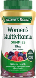 Nature's Bounty Multivitamínico para Mujeres en Gominolas, Sabor Frutos Rojos y Frambuesa, 90 Gominolas