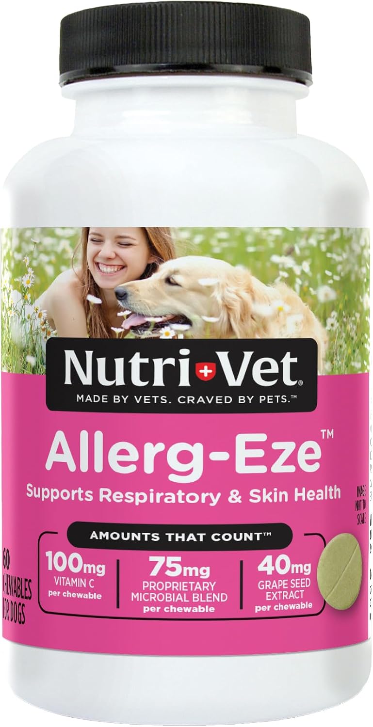 Nutri-Vet Allerg-Eze Chewables for Dogs - Antioxidants and Omega-3