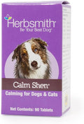Herbsmith Calm Shen Herbal Blend for Dogs & Cats, 90 Tablets