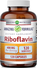 Amazing Formulas Riboflavina 400mg, 120 Cápsulas