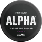 Fully Loaded Alpha Nootropic Pouches (Berry) - 5 Latas - 15 bolsitas por lata