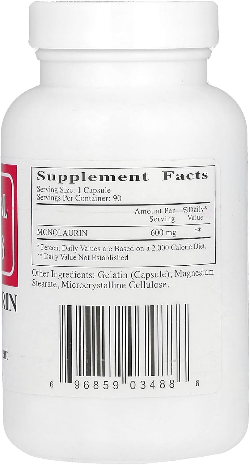 Monolaurina 600 mg - 90 Cápsulas