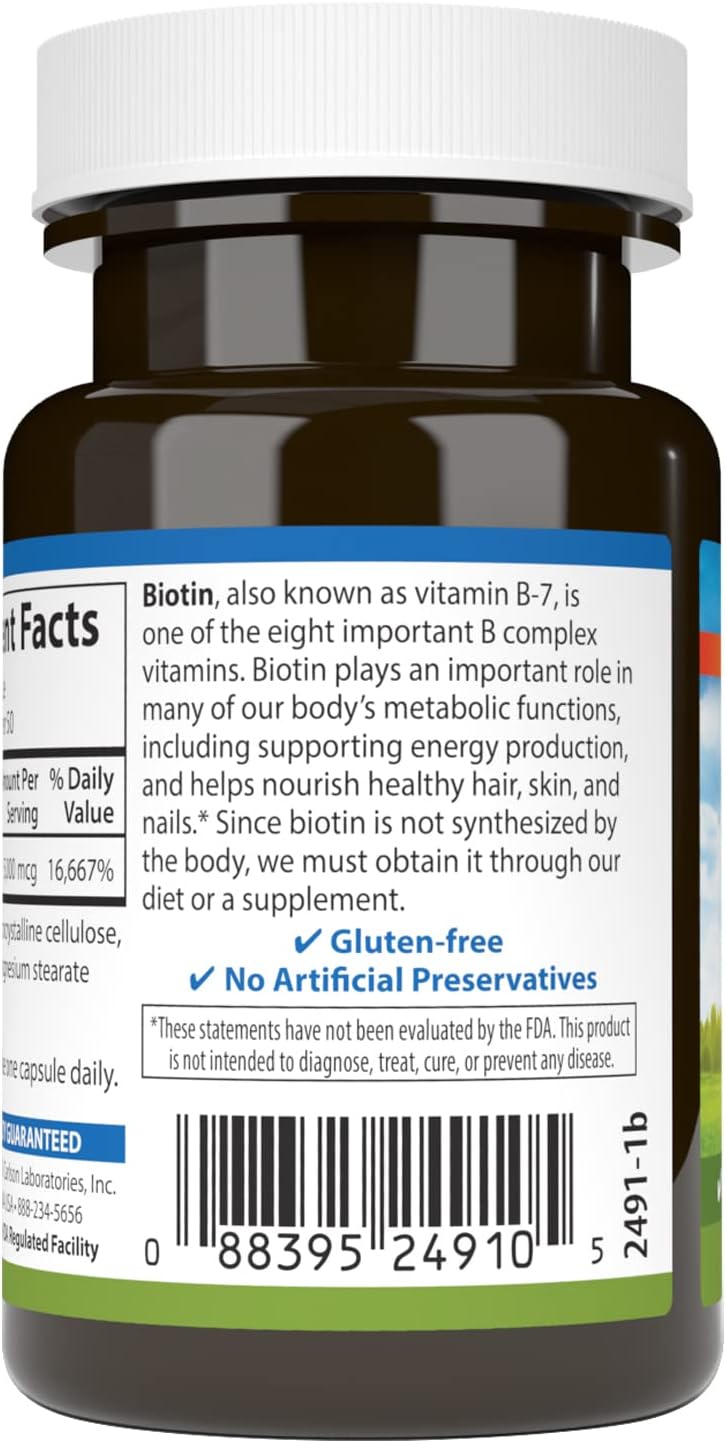 Carlson Biotina 5000 mcg - 50 Cápsulas