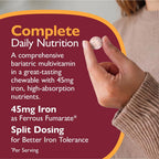 Celebrate Multi-Complete Masticable, Multivitamínico Bariátrico con 45mg de Hierro - 180 Comprimidos Sabor Berry