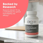MethylPro L-Metilfolato 15 mg - 5-MTHF Activo para MTHFR - 60 Cápsulas
