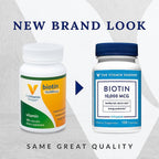 The Vitamin Shoppe Biotina 1.000 mcg - Suplemento de vitamina B7 para cabello, piel y uñas (120 cápsulas)