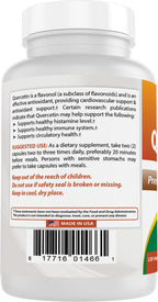 Best Naturals Quercetina 1000 mg - 120 Cápsulas Veganas (Pack de 3)