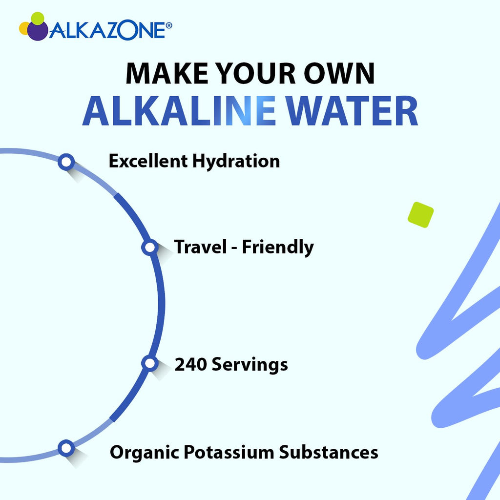 ALKAZONE Gotas Alcalinas - Potenciador de Agua Alcalina 1.25 oz (2 Paquetes)