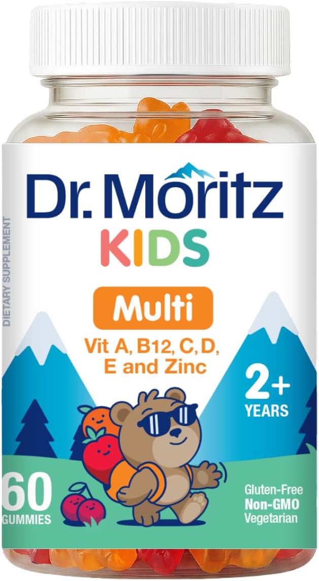 DR. MORITZ Gomitas Multivitamínicas para Niños | 14 Vitaminas | 60 Gomitas | Desde 2 Años