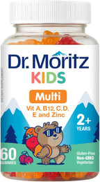 DR. MORITZ Gomitas Multivitamínicas para Niños | 14 Vitaminas | 60 Gomitas | Desde 2 Años