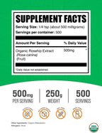 Polvo de Extracto de Rosa Mosqueta Ecológico - 250g (8.8 oz)