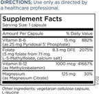 MethylPro Cofactors + L-Metilfolato 5 mg - Vitaminas B6, B12 y Magnesio - 30 Cápsulas