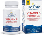 Nordic Naturals Complejo de Vitamina B - 45 Cápsulas con Tiamina, Riboflavina, Niacina, B6 y B12, Folato, Biotina, Ácido Pantoténico