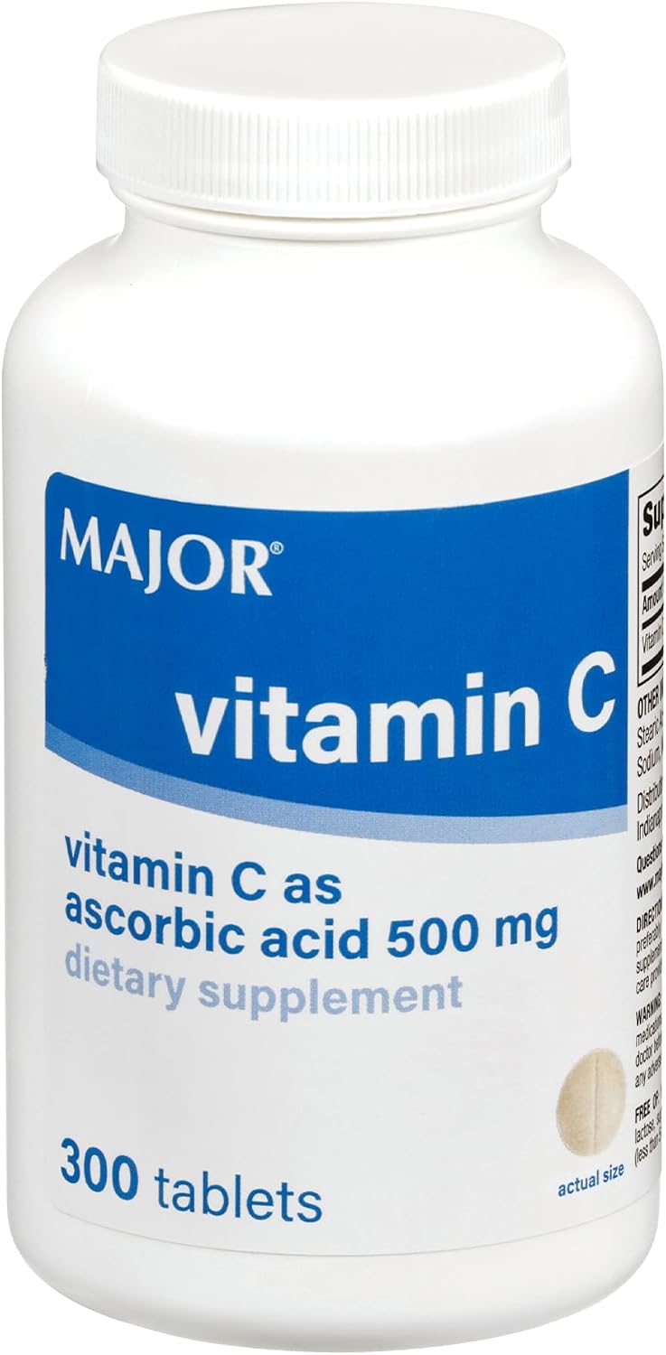 MAJOR Vitamina C 500 mg Ácido Ascórbico - 300 Comprimidos