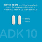 Biote Nutraceuticals ADK 10 - Inmunidad + Cardiovascular (90 Cápsulas)