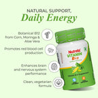 Nutrela Patanjali Vitamina B12 Biofermentada de Origen Vegetal con Moringa y Aloe Vera - 30 Cápsulas Vegetales (Pack de 2)