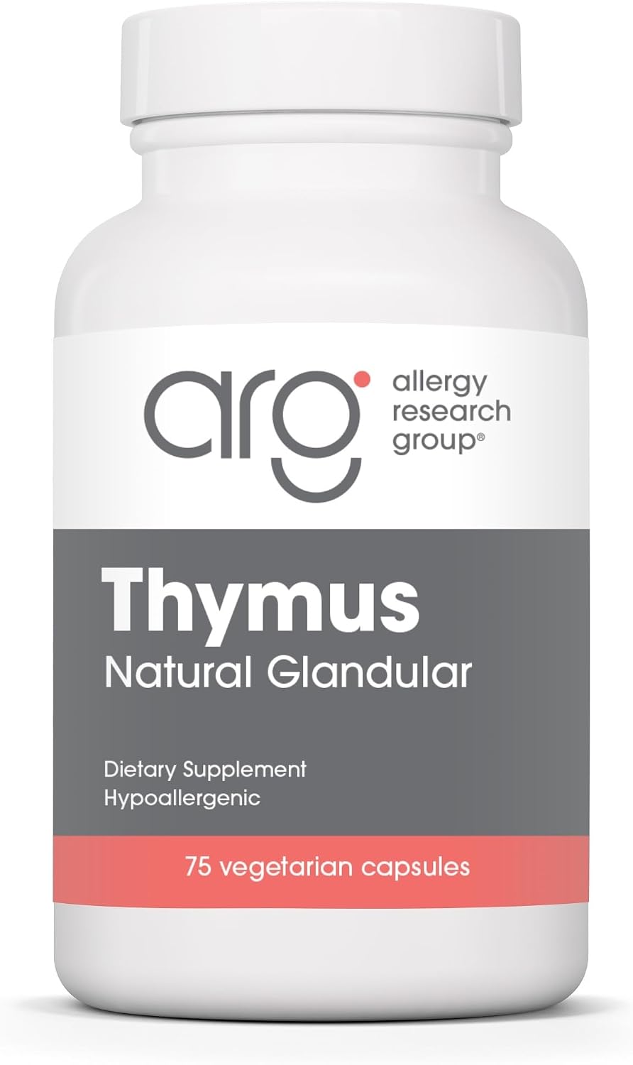 Allergy Research Group ARG Thymus - Extracto de Timo Liofilizado - 75 Vegicápsulas
