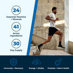 VitaMedica Multivitamínico para Hombres con Apoyo Prostático | Vitaminas, Minerales, Omega-3 y Saw Palmetto | Caja de 30 Sobres Diarios | Energía y Sueño Naturales