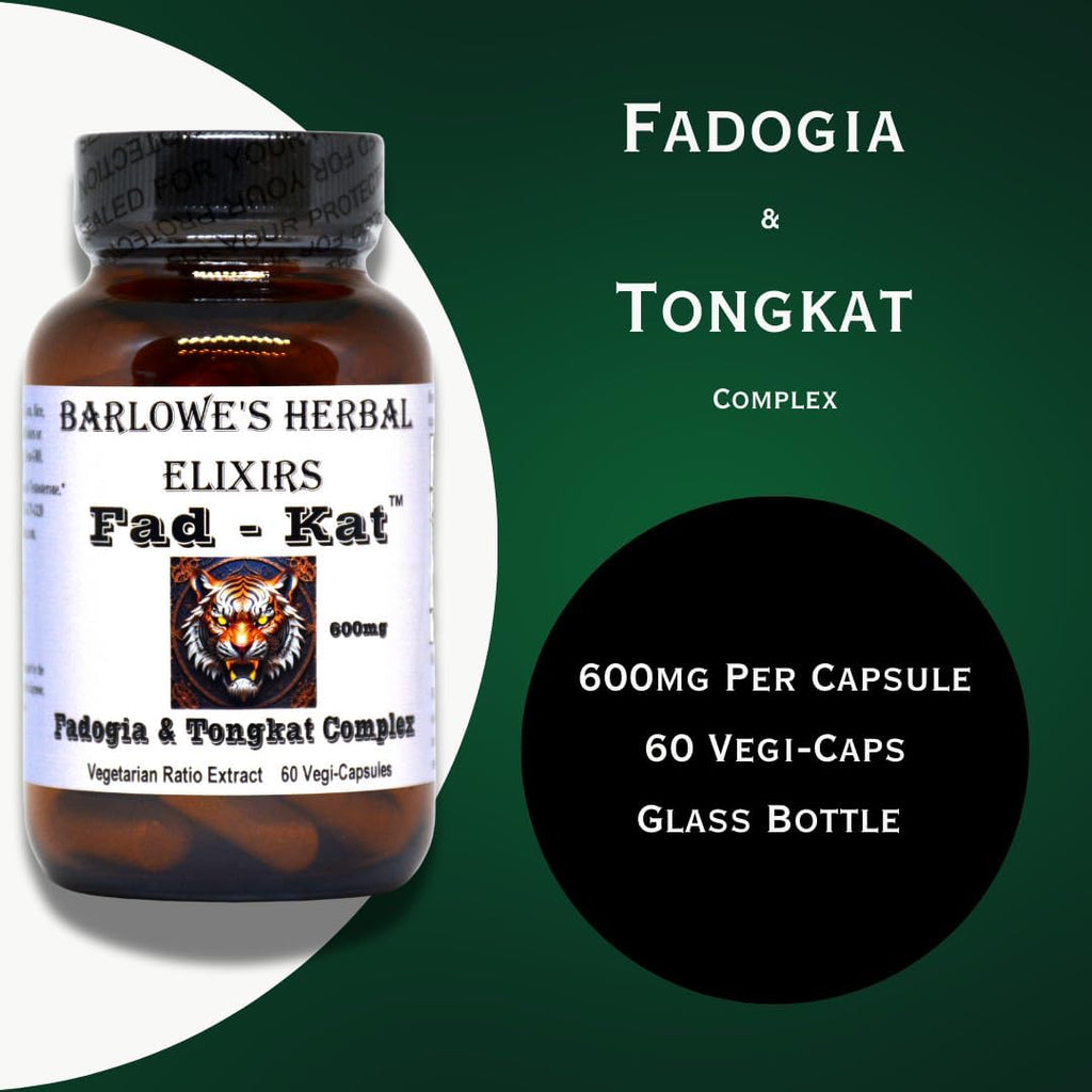 Fad-Kat Fadogia Agrestis y Tongkat Ali | 600mg por Cápsula | Apoyo al Rendimiento Deportivo | 60 Cápsulas Veganas | Sin Estearatos