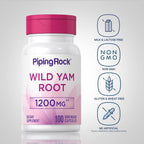 Piping Rock Wild Yam Root Capsules | 100 Capsules | Non-GMO & Gluten-Free Extract