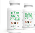 Wellgenix Purvana Suplemento para Cabello, Piel y Uñas, 2500mcg Biotina, MSM y Complejo B, 180 Cápsulas Blandas (2 Paquetes)