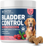 PawVital Suplemento Urinario para Perros con Cranberry y D-Mannose (90 Chews)