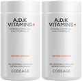 Codeage ADK Vitaminas+ Complejo de Vitaminas A, D3, K1 y K2 - 2 Envases (360 Cápsulas)