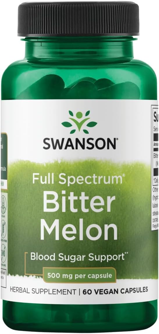 Swanson Full Spectrum Melón Amargo (Momordica) 500 mg 60 Cápsulas