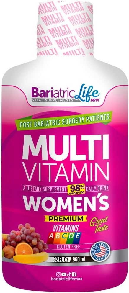 Multivitamínico Bariátrico para Mujeres con Hierro, Fórmula Post-Cirugía Completa, Sin Azúcar | Bariatric Life Max