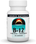 Source Naturals Vitamin B-12, 2000 mcg – 50 Lozenges