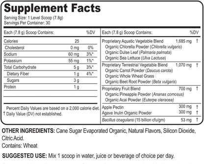 Yummy Greens Drink Mix - Mezcla de Verduras, Algas, Frutas y Probiótico – Image 2