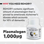 REMORY Plasmalogen Sea Squirt Supplement - Brain Health Supplement - 30 Días de Suministro