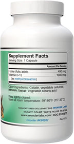 Pet Factor B-12 | Vitamina B-12 en Metilcobalamina para Perros | 180 Cápsulas