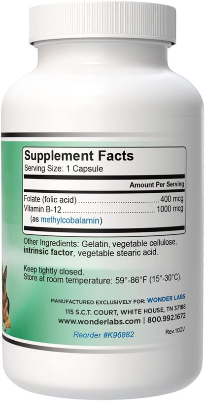 Pet Factor B-12 | Vitamina B-12 en Metilcobalamina para Perros | 180 Cápsulas – Image 2