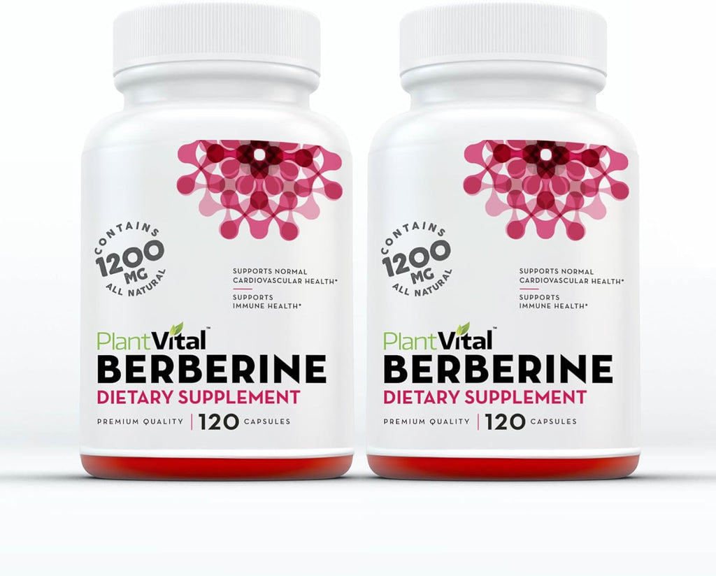 Plantvital Berberina 1200mg (por 2 Cápsulas) - 120 Cápsulas Veganas