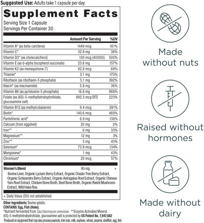 Ancient Nutrition Women's 1-Day – Mezcla TCM: raíz de Dong Quai y bayas de sauzgatillo, ingredientes de la – Image 3