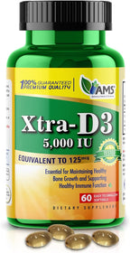 America Medic & Science Xtra D3 Vitamina D3 5000 UI - 60 Cápsulas Blandas