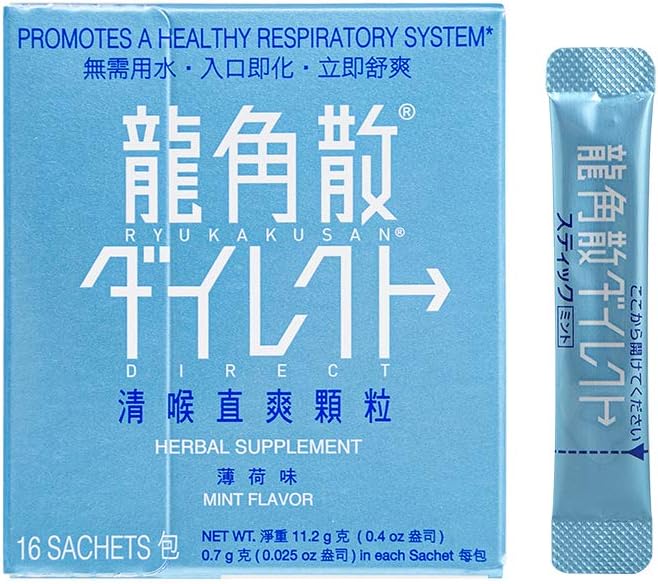 Ryukakusan Direct Suplemento Herbal Menta (16 sobres) (1 Caja) (Solstice)