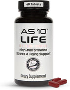 AS 10 Life – Complemento Multivitamínico con Antioxidantes, Resveratrol, Ácido Alfa Lipoico, Luteína y Zeaxantina, 60 comprimidos