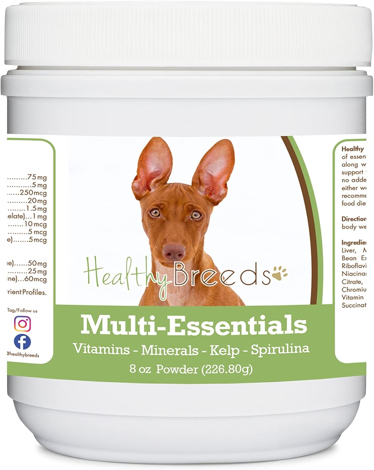 Healthy Breeds Multivitamínico en polvo para perros Cirneco dell'Etna - 227 g