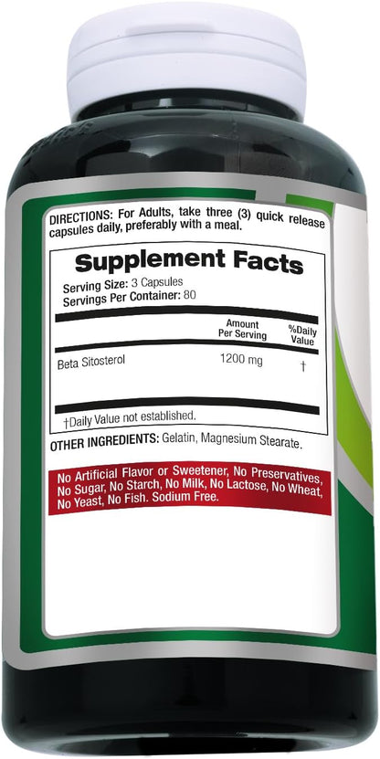 FITO MEDIC'S Lab Beta-sitosterol 1200 mg | 240 Cápsulas | Esteroles Vegetales – Image 9