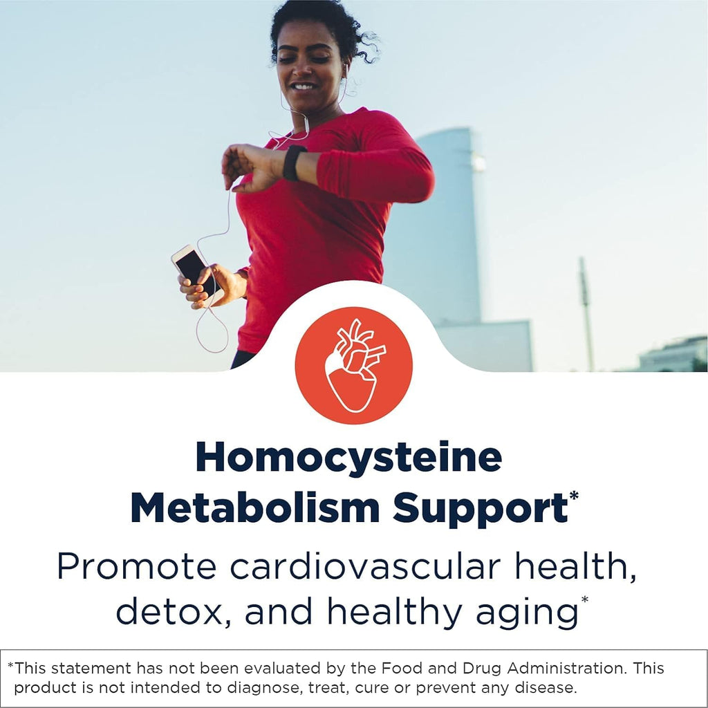 Designs for Health Homocysteine Supreme - Vitaminas B Metiladas con Riboflavina, B6, B12, Folato, L-Serina y TMG - Apoyo para el Corazón y el Cerebro (60 Cápsulas)